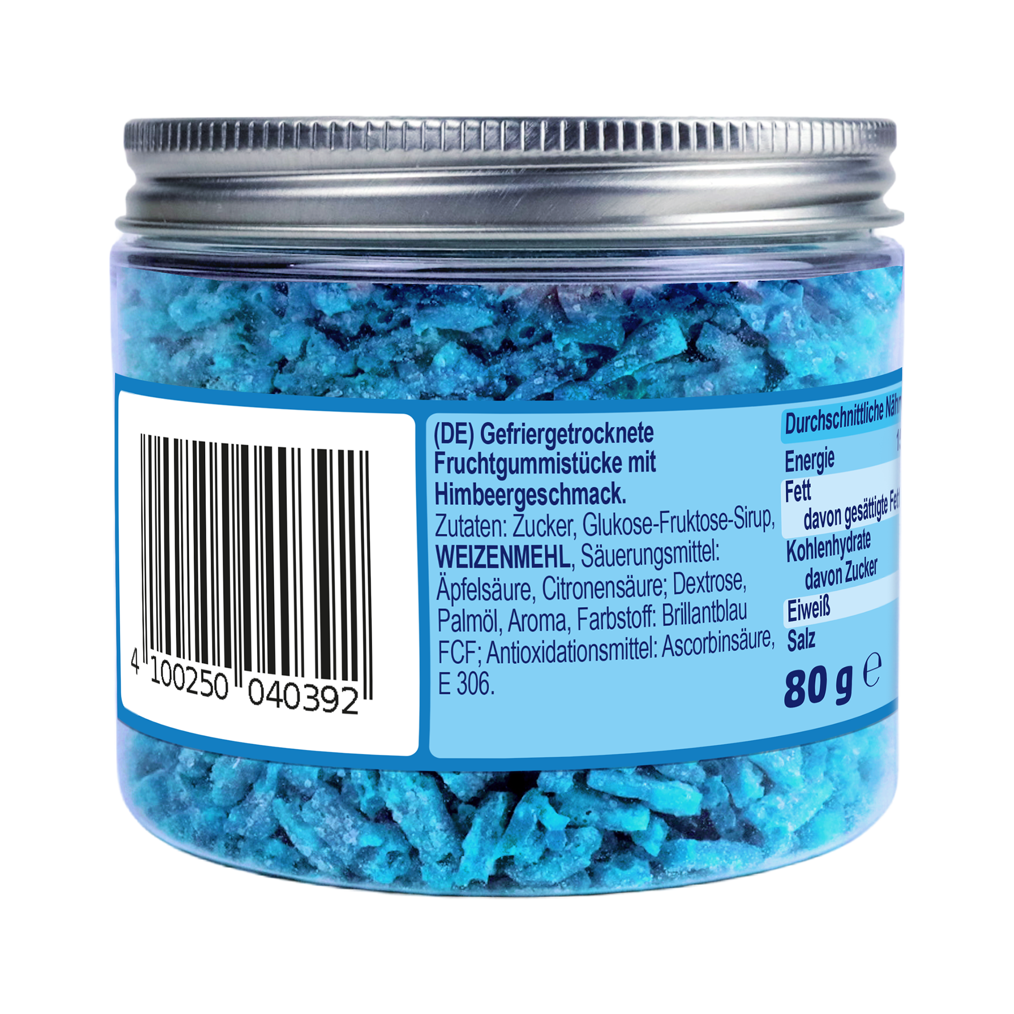 Saure Drachenzungen Freeze Dried Topping Blau