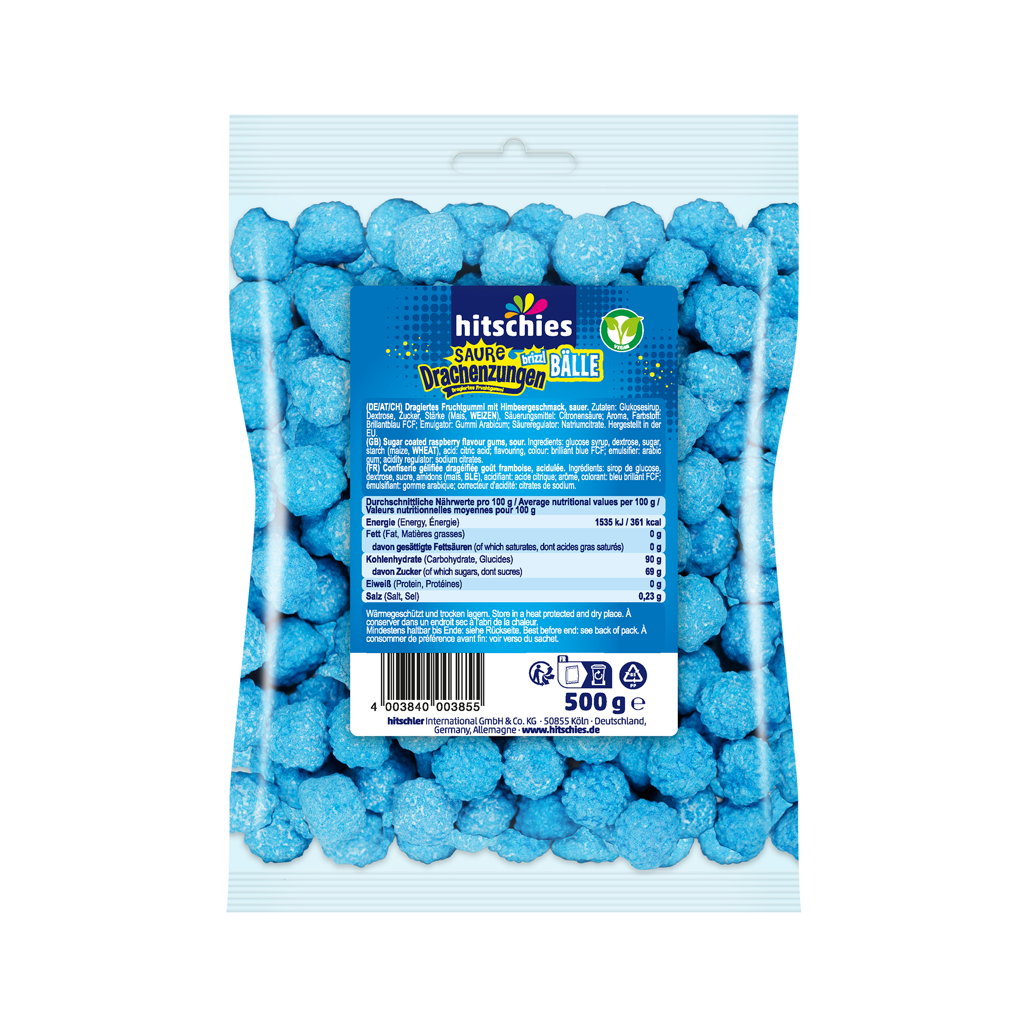 Sour dragon tongues brizzl balls blue 