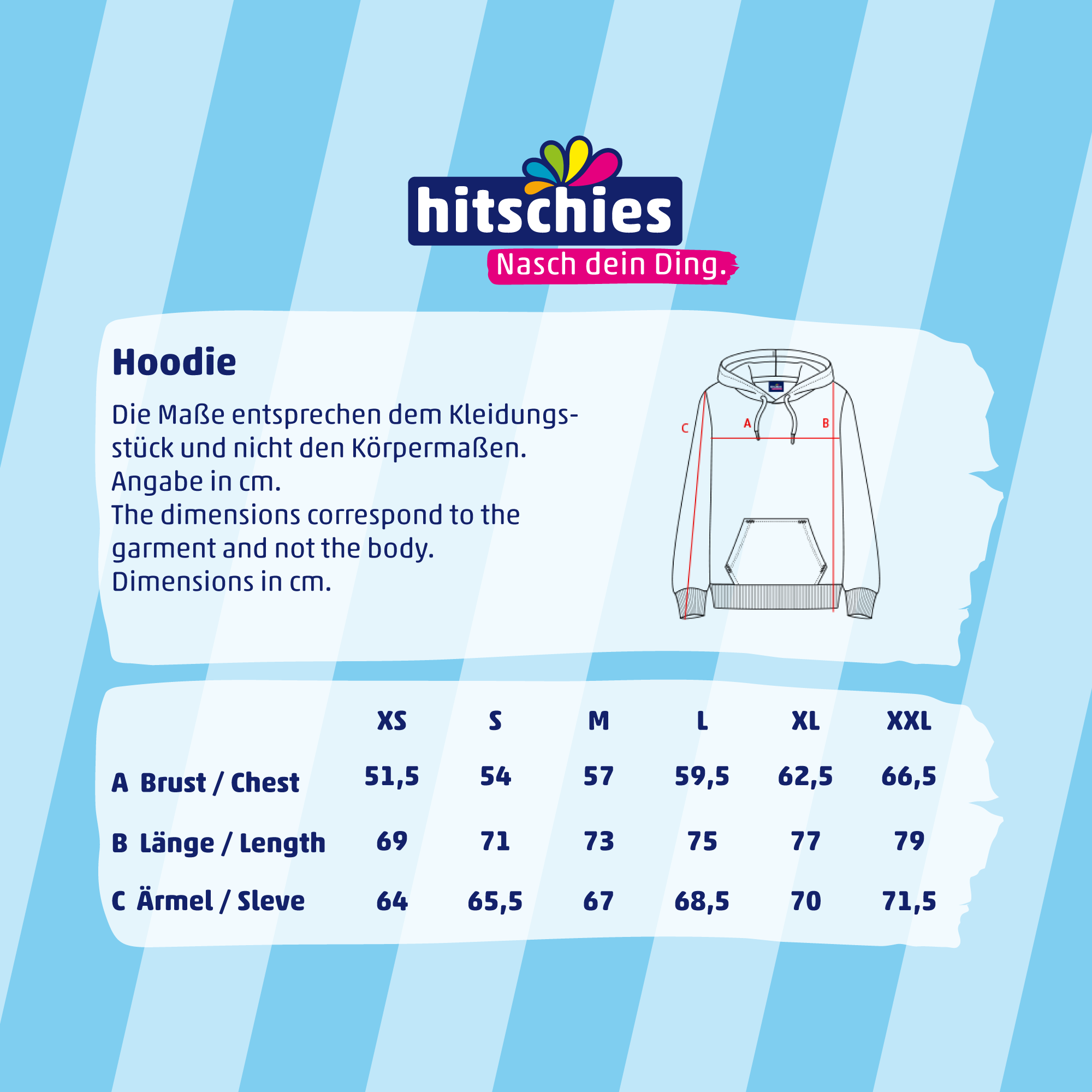 hitschies Hoodie Blau