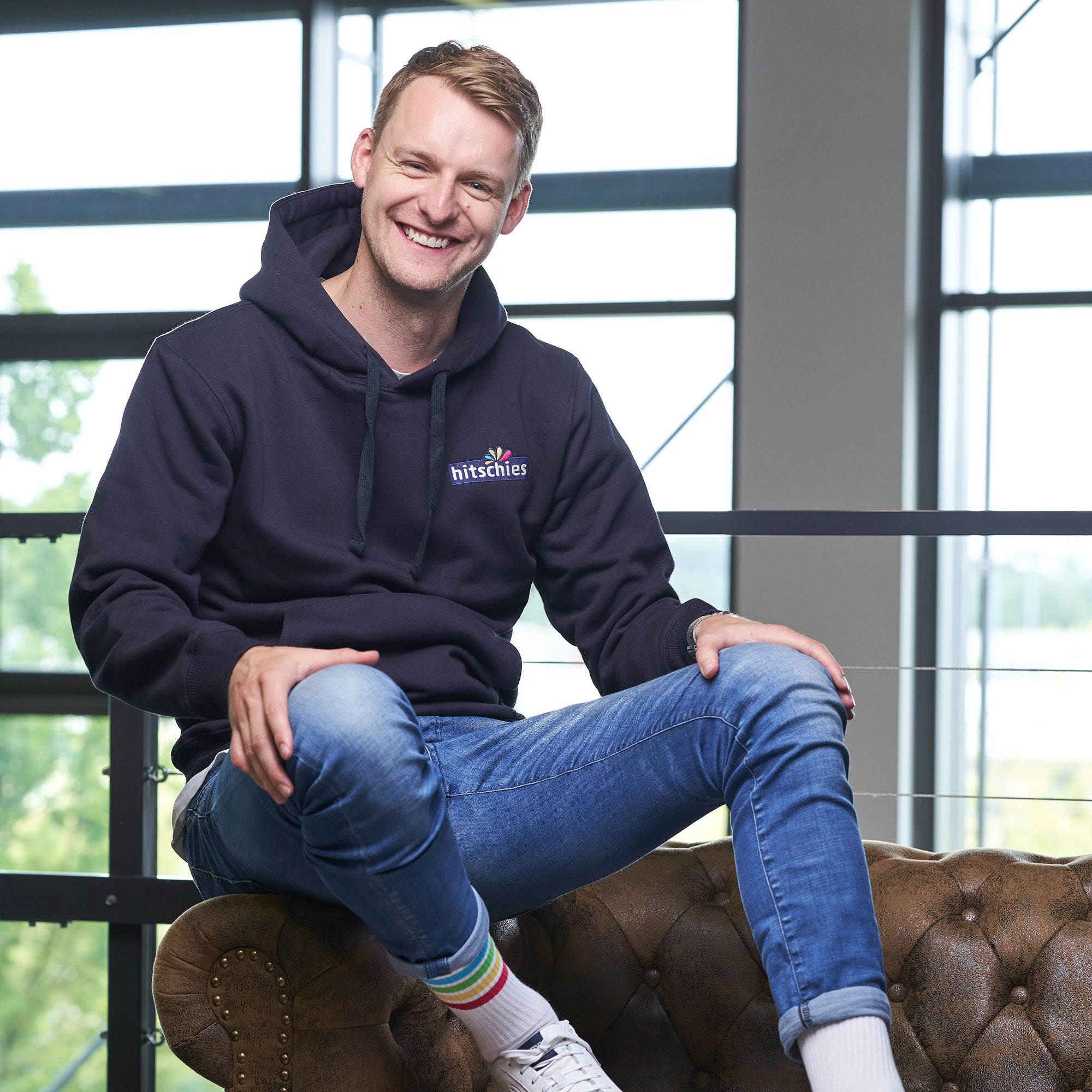 hitschies Hoodie Blau